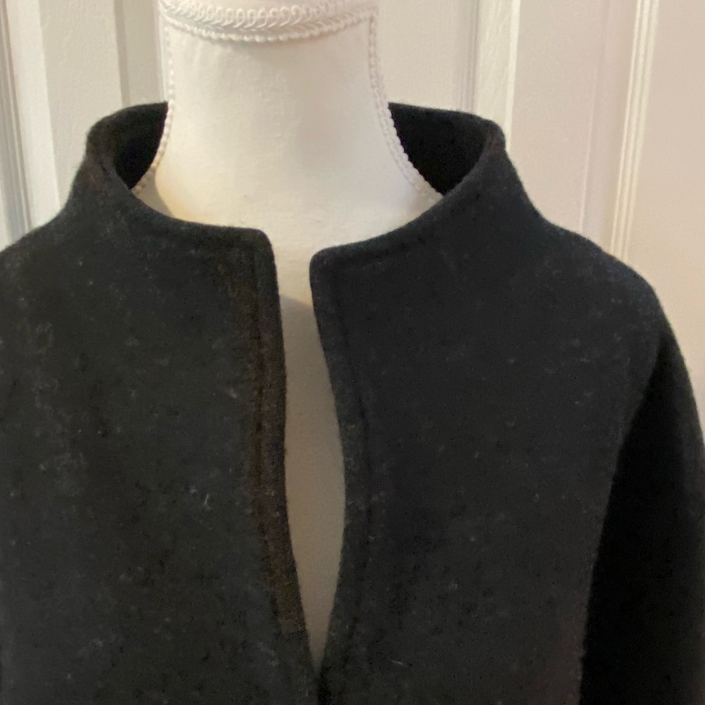 Nomadic Traders Black Wool Two Button Jacket with… - image 5